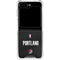NBA Portland Trail Blazers Jersey Galaxy Z Flip6 Clear Case